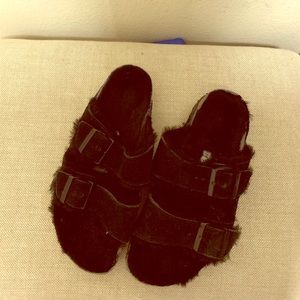 Shearling Birkenstocks